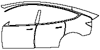Tesla Model Y L Exterior 2025 - (left) Door+Rear Fender