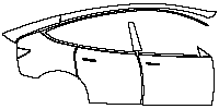Tesla Model Y L Exterior 2025 - (right) Door+Rear Fender
