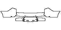 Ford Expedition Standard Wheelbase 2018 - Rear Bumper (with 6 PDC)
