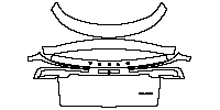 Tesla Model Y Base 2019 - Trunk Lid (with ''TESLA'', ''DUAL MOTOR'' emblems)