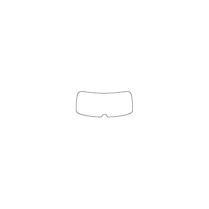 MG ZS (EU) Window 2025 - Rear Window (Edge exceeds the innder side of black cermic by 3mm)