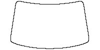BYD Sealion 05 (CN) EV 2025 - Windshield (inside) (without mirror cutout , Edge ends at the inner side of dotted area)