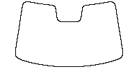 BYD Sealion 05 (CN) EV 2025 - Windshield (inside) (with mirror and dotted area cutout , Edge exceeds the innder side of black ce