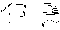 Volkswagen ID.BUZZ Extended Wheelbase 2025 - (left) Door+Rear Fender (with ''GTX'' emblem on front door)