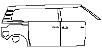 Volkswagen ID.BUZZ Extended Wheelbase 2025 - (right) Door+Rear Fender (with ''GTX'' emblem on front door)