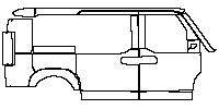 KIA PV5 Passenger 2025 - (right) Door+Rear Fender+Side Skirt