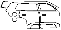 FangChengBao (BYD LEOPARD) Ti 3 Exterior 2025 - (right) Door+Rear Fender+Side Skirt