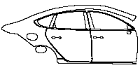 BYD Seal 05 DM-i 2025 - (right) Door+Rear Fender+Side Skirt