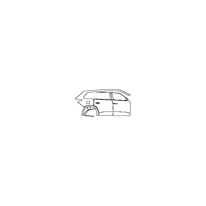 Volkswagen Teramont Pro Exterior 2025 - (right) Door+Side Skirt+Rear Fender