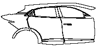 Alpine A 390 Exterior 2025 - (right) Door+Rear Fender+Side Skirt