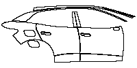 Volkswagen ID.4 (CN) X 2021 - (right) Door+Side Skirt+Rear Fender