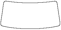 FangChengBao (BYD LEOPARD) Ti 7 Windows 2025 - Windshield (inside) (without mirror cutout , Edge ends at the inner side of dotte