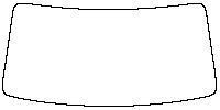 FangChengBao (BYD LEOPARD) Ti 7 Windows 2025 - Windshield (inside) (without mirror cutout , Edge exceeds the innder side of blac