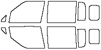 FangChengBao (BYD LEOPARD) Ti 7 Windows 2025 - Side Window (Edge ends at the inner side of dotted area)