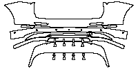 Zeekr 7X (CN) Exterior 2025 - Rear Bumper (with 6 PDC and 1 camera)