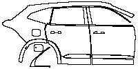 Renault Grand Koleos (SEA) Techno 2026 - (right) Door+Side Skirt+Rear Fender