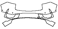 Renault Grand Koleos (SEA) Techno 2026 - Rear Bumper (with 4 PDC)