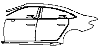 Audi A5 A5L Saloon 2026 - (left) Door+Rear Fender+Side Skirt