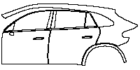 Mercedes-Benz GLC Electric AMG Line 2026 - (left) Door+Rear Fender