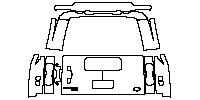 Land Rover Defender 110 2020 - Trunk Lid (with ''Defender'', ''p400hse'' emblems, with elliptical marker)