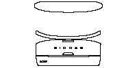 Nissan Leaf (US) Exterior 2026 - Trunk Lid (with ''NISSAN'', ''LEAF'' emblems)