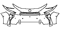 Toyota bZ (US) Exterior 2026 - Bumper (with 6 PDC and 1 camera)