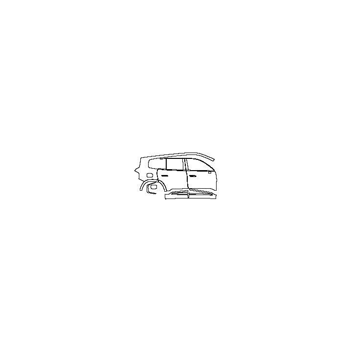 Mercedes-Benz GLB Electric AMG Line 2026 - (right) Door+Side Skirt+Rear Fender
