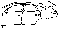 Audi Q3 Sportback 2020 - (left) Door+Rear Fender+Side Skirt