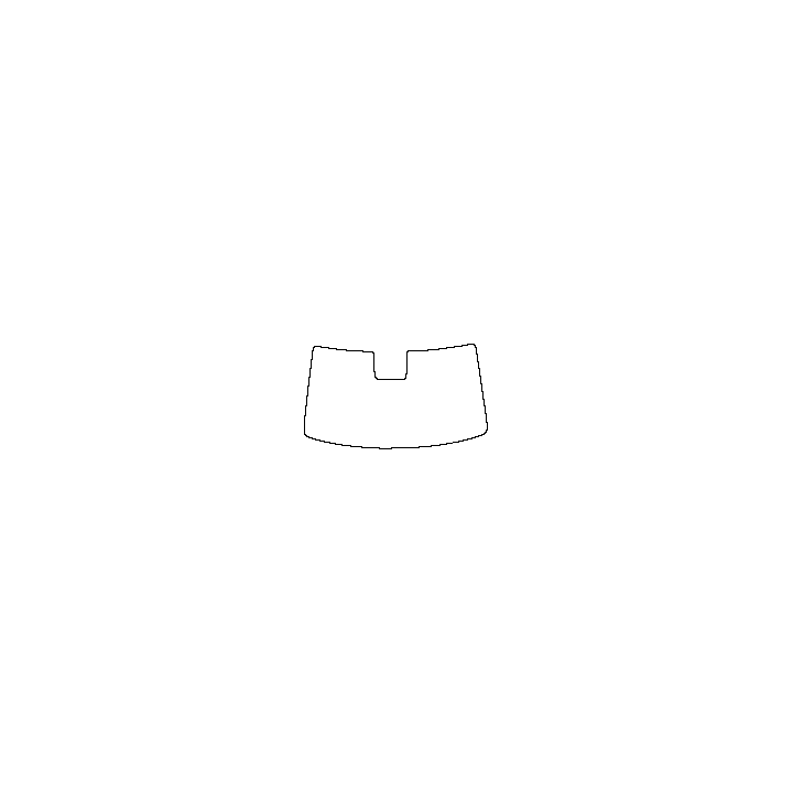 Hyundai IONIQ 9 Windows 2026 - Windshield (inside) (with mirror and dotted area cutout , Edge exceeds the innder side of black c