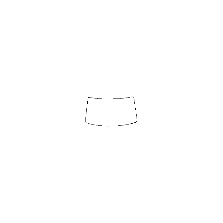 Hyundai IONIQ 9 Windows 2026 - Windshield (inside) (without mirror cutout , Edge exceeds the innder side of black cermic by 3mm)
