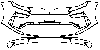 Skoda Enyaq iV (EU) Exterior 2021 - Bumper+Headlamp (with 2 PDC and 1 camera)