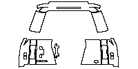 Land Rover Defender 110 2025 - Trunk Lid (split, with''DEFENDER'' emblem, elliptic marker)