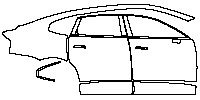 Volvo ES90 (EU) Exterior 2026 - (right) Door+Side Skirt+Rear Fender