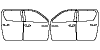 Toyota Hilux (EU) Double Cab 2026 - Door (with ''HILUX'' emblem on front door)