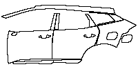 KIA Sportage (US) Exterior 2023 - (left) Door+Rear Fender+Side Skirt