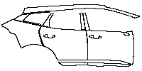KIA Sportage (US) Exterior 2023 - (right) Door+Rear Fender+Side Skirt