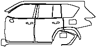 Lexus LX Exterior 2023 - (left) Door+Side Skirt+Rear Fender