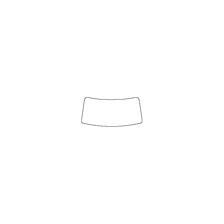 Denza B8 (SEA) Window 2026 - Windshield (inside) (without mirror and dotted area cutout, Edge exceeds the innder side of black c