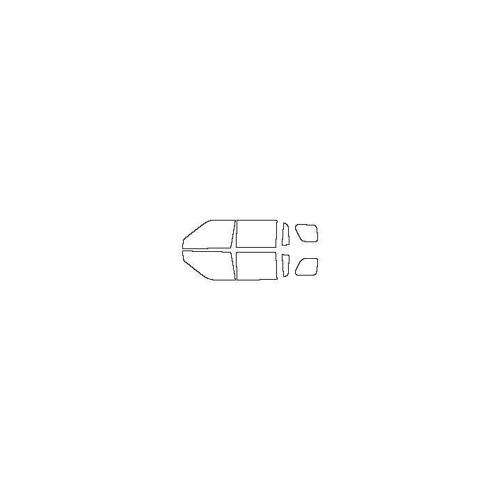 Denza B8 (SEA) Window 2026 - Side Window (Edge ends at the inner side of dotted area)