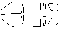 Denza B8 (SEA) Window 2026 - Side Window (Edge ends at the inner side of dotted area)
