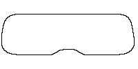 Denza B8 (SEA) Window 2026 - Rear Window (Edge ends at the inner side of dotted area)