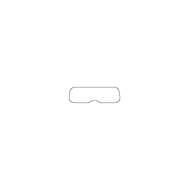 Denza B8 (SEA) Window 2026 - Rear Window (Edge ends at the inner side of dotted area)