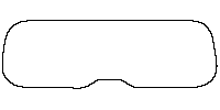 Denza B8 (SEA) Window 2026 - Rear Window (Edge exceeds the innder side of black cermic by 3mm)
