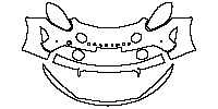 Alpine A 110 A110 R 70 2026 - Bumper+Headlamp (with 2 PDC)