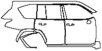 Lexus LX Exterior 2023 - (right) Door+Side Skirt+Rear Fender