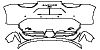 Alpine A 110 A110 R 70 2026 - Rear Bumper (with ''ALPINE'' , ''A110'' emblems)