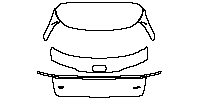 Audi Q3 SUV 2013 - Trunk Lid (with ''Q3'' , ''QUATTRO'' emblems)