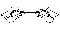 Audi Q3 SUV 2013 - Rear Bumper (with 2 PDC)
