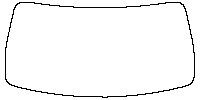 Honda Passport Windows 2026 - Windshield (inside) (without mirror cutout)