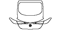 Mercedes-Benz GLC Coupe (2024) 2023 - Trunk Lid (one piece, without emblem)